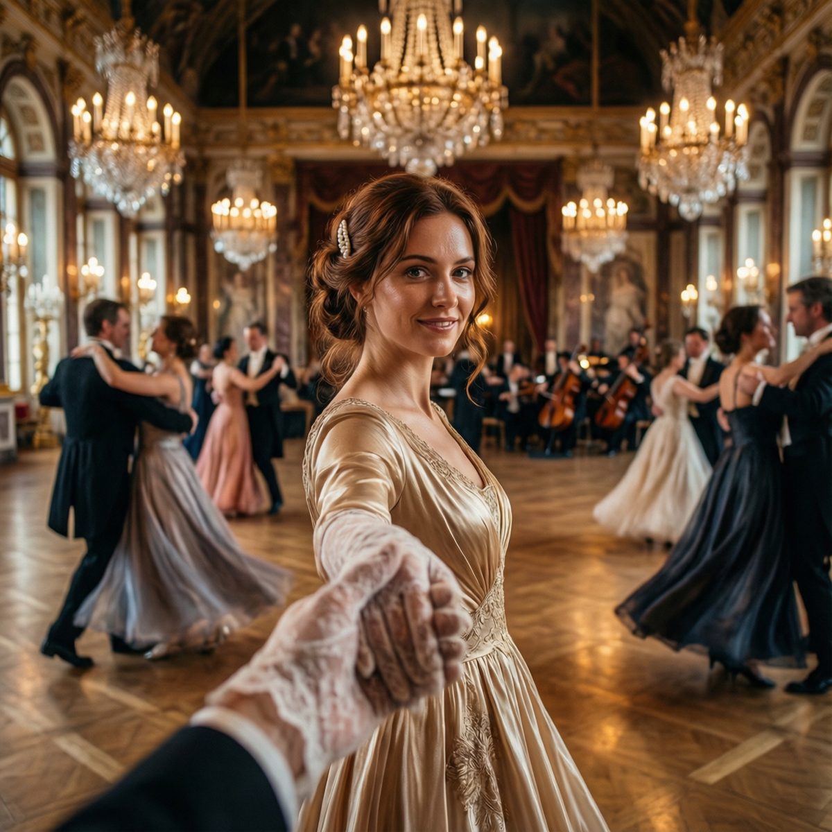 A dance at a Viennese ballroom